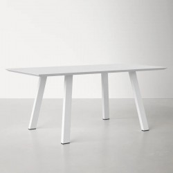 Mesa Krion con base de metal 90x180 cm