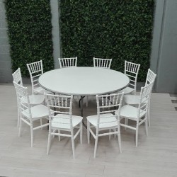 Mesa tablon redondo 150 cm de diametro...