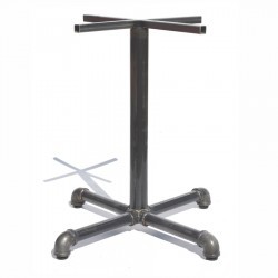 Base pedestal estilo industrial en tubo