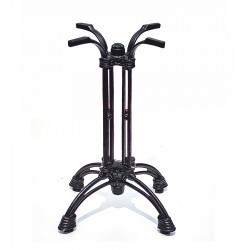 Base pedestal bistro 4 puntas estilo paris