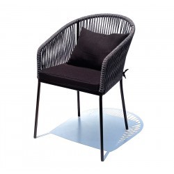 Silla Bernal tejida algodon con asiento tapiz