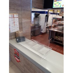 Mampara de acrílico 4 mm 75x90 cms de...