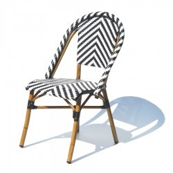 Silla Gitte estilo Bistro de Aluminio con...