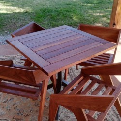 Cubierta madera de Tzalam 80x80 cm