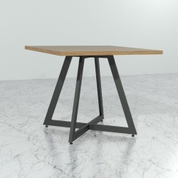 Mesa Alondra 80x80 cm base de Metal