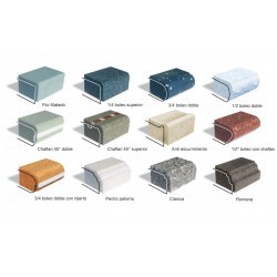 Cubierta Corian 75x75 cm color blanco