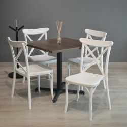 Paquete Cross back de 4 sillas y Mesa...
