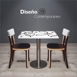 Mesa Garabatos Corian 60x80 cm