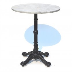 Mesa Marmol 60 cm diametro y base bistro 4...