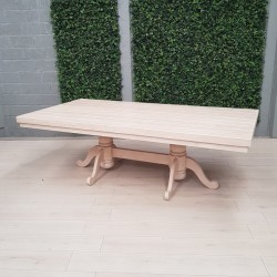 Mesa tablon rectangular de madera 100x240 cm