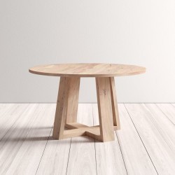 Mesa Juanita de Madera 110 cm de diametro