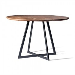 Mesa Alondra 90 cm circular base de Metal