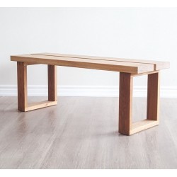 Banca de Madera de Pino largo de 120 cm