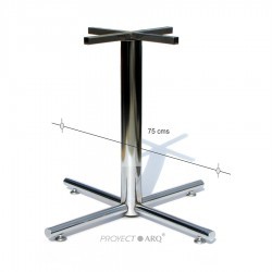 Base Shine pedestal de cruz cromo